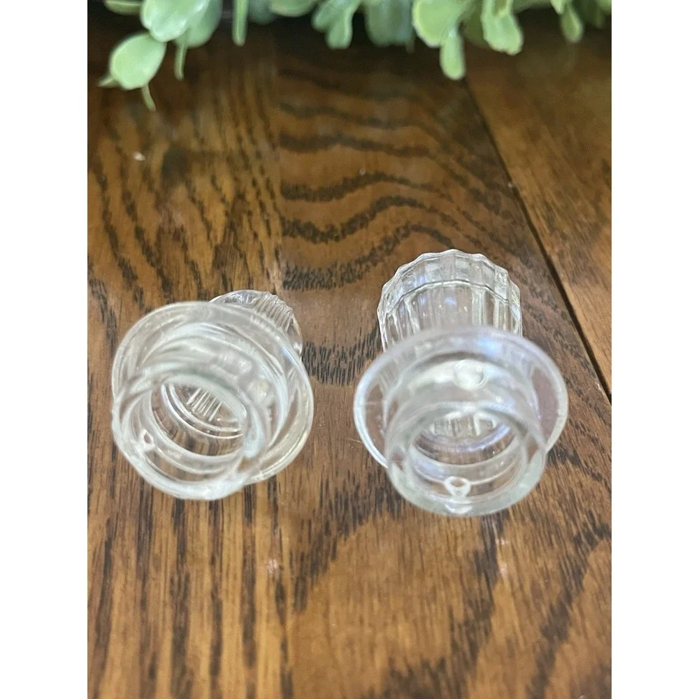 Vintage Percolator Coffee Pot Glass Replacement Tops Set of Two